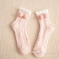 Anti -Slip -warme Fuzzy Chunky Fleece Slipper Socken